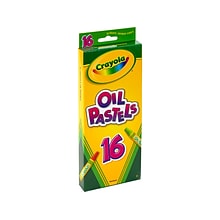 Crayola Oil Pastels, Assorted Colors, 16/Box (52-4616CT)