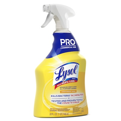 Lysol Professional Advanced Deep Clean All Purpose Cleaner, Lemon Breeze Scent, 32 oz. (1920000351)