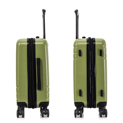 DUKAP Zahav 21.04" Hardside Carry-On Suitcase, 4-Wheeled Spinner, TSA Checkpoint Friendly, Green (DKZAH00S-GRN)