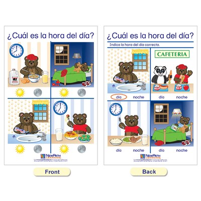 NewPath Learning Time & Money Wall Charts, Spanish Edition, 6/Set (NP-930325)