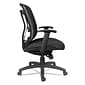 Alera® Eon Series Height Adjustable Arm Mesh Computer and Desk Chair, Black (ALEEN4217)