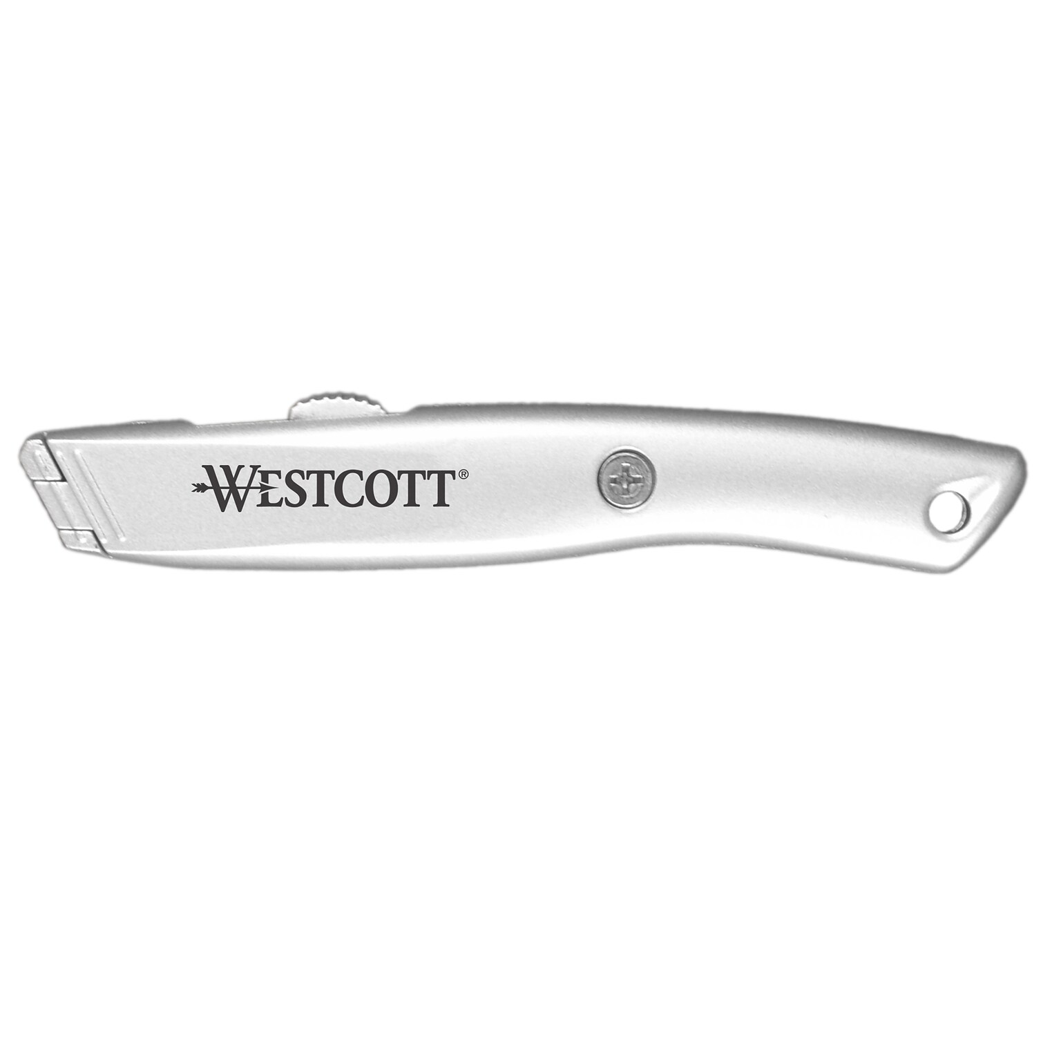 Westcott Aluminum Safety Cutter with Ceramic Blade, Silver (00722)