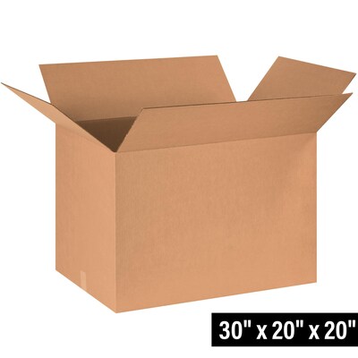 30 x 20 x 20 Shipping Boxes, 10/Bundle (302020)