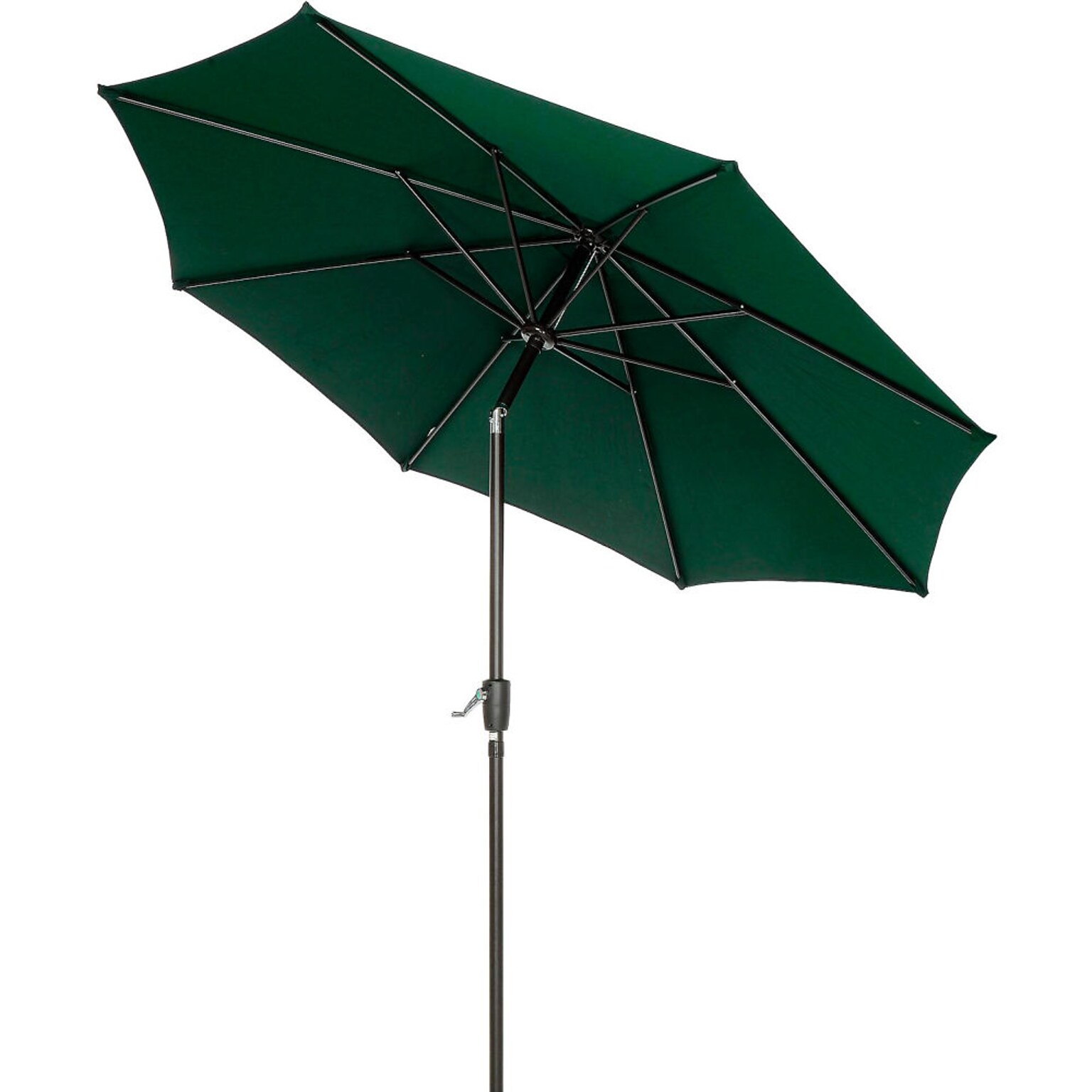 Global Industrial Outdoor Umbrella with Tilt Mechanism, Olefin Fabric, 8-1/2W, Green (695329)