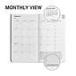 2024 Staples 3" x 6" Weekly & Monthly Planner, Black (ST12937-24)