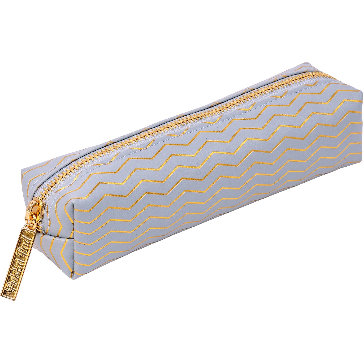 Pukka Pad Haze Faux Leather Zipper Pencil Case, Blue (9981(BE)-HZE)