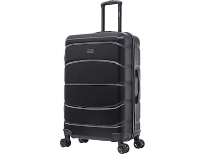 DUKAP Sense 28 Hardside Suitcase, 4-Wheeled Spinner, TSA Checkpoint Friendly, Black (DKSEN00L-BLK)