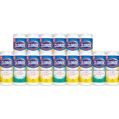Clorox Value Pack Disinfecting Wipes, 35 Wipes/Container, 15/Carton (30112)