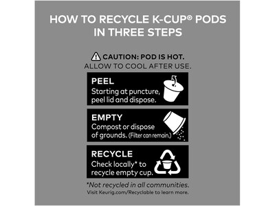 Folgers 100% Colombian Decaf Coffee, Keurig K-Cup Pod, Medium Roast, 96/Carton (5000053359CT)