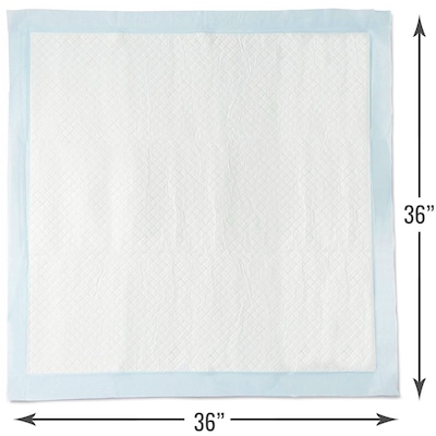 DMI Ultra Absorbent Disposable Incontinence Pads, 36"L x 36"W, 50/Carton (560-7097-1900)