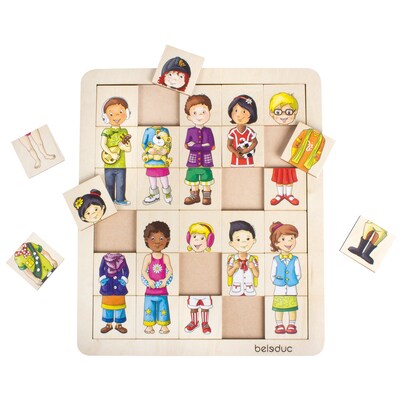 Beleduc Match & Mix Kids Puzzle, 31 Pieces/Pack (PLWB11130)