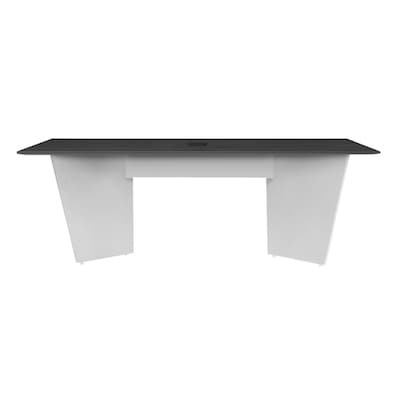 Regency Array 72"W x 36"D Conference Table with Grommet, Ash Grey/White (ACT7236AGWH)