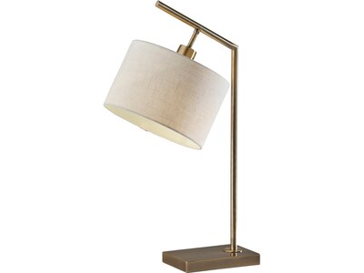 Adesso Reynolds Incandescent Table Lamp, Antique Brass (1564-21) | Quill