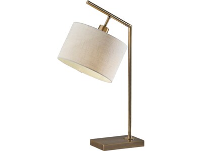 Adesso Reynolds Incandescent Table Lamp, Antique Brass (1564-21)