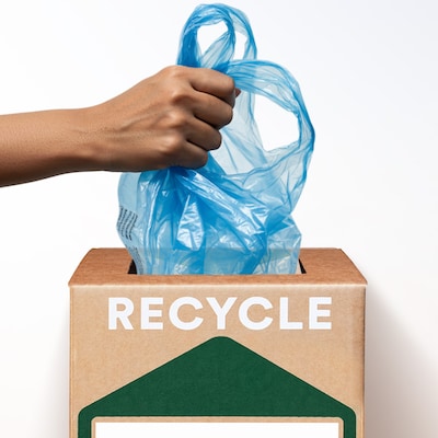 TerraCycle Cardboard Plastic Grocery and Shopping Bags Zero Waste Box, 10.5 Gallon, Natural Kraft (CS42-S)