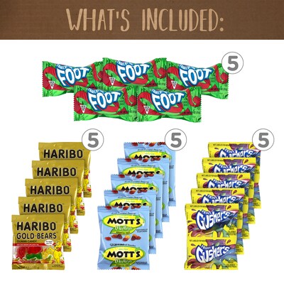 Snack Box Pros Fruit Gummies Variety Pack, 58 Pieces/Box (700-00112)