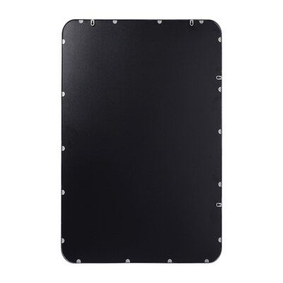 Flash Furniture Jada Decorative Wall Mirror, 24" x 36" Matte Silver (HMHD22M199YBNSV)