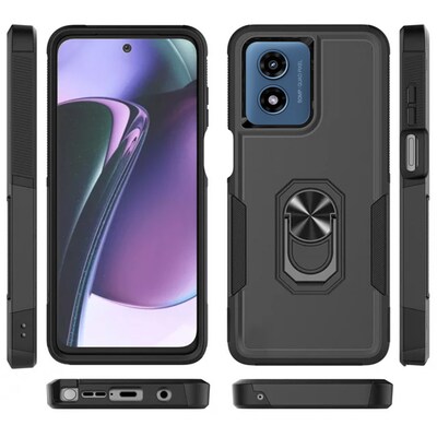 SaharaCase Raider Series Rugged Case for Motorola Moto G Play, Shock Absorbing, Scorpion Black (CP00559)