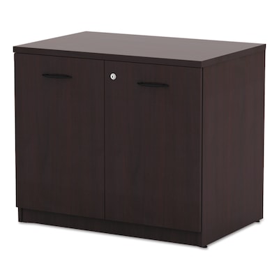Alera® Valencia Series Executive Suites 1-Drawer Lateral File Cabinet, Mahogany, Legal (VA613622MY)