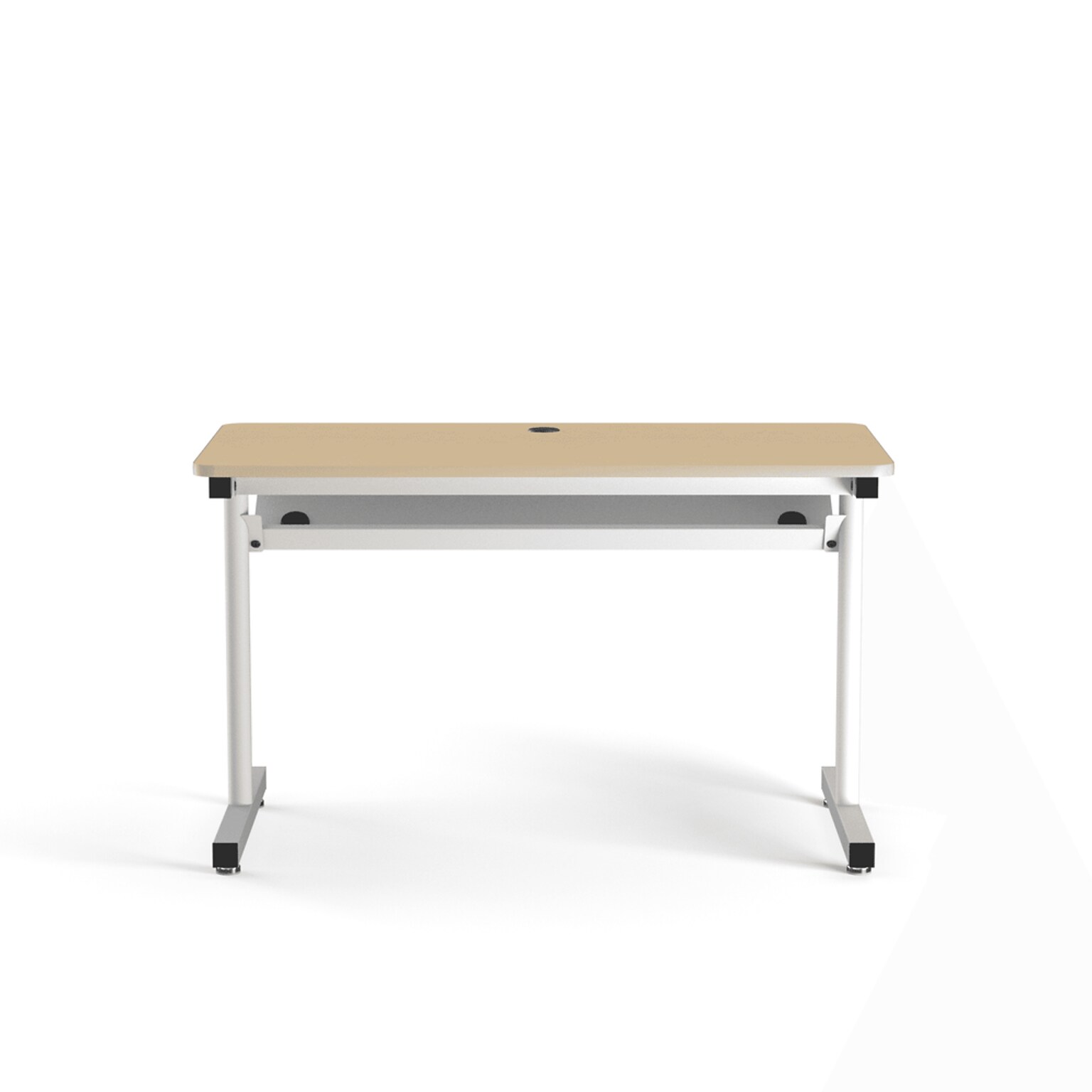 VersaDesk 48W Basic Computer Table, Maple/White (BCT4824-WM)