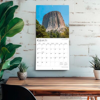 2026 BrownTrout Wyoming Wild & Scenic 12" x 12" Monthly Wall Calendar (9798330706426)