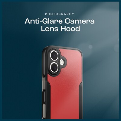 SaharaCase Classic MagSafe Rugged Case with Tempered Glass Screen Protector for iPhone 16 Plus, Shock Absorbing, Viper Red