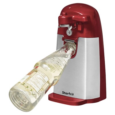 Starfrit Mightican 3-in-1 Electric Can Opener, Red (024715-003-0000)