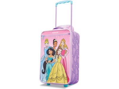 American Tourister Disney Kids Princess Polyester Carry-On Luggage, Multicolor (139451-2093)