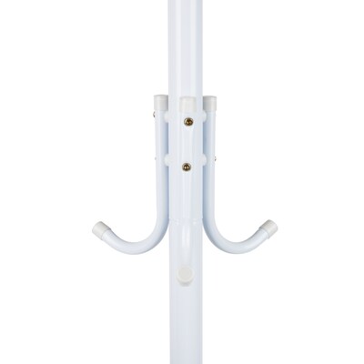 Mind Reader Freestanding Coat Rack, White, Metal (COATRACK11-WHT)