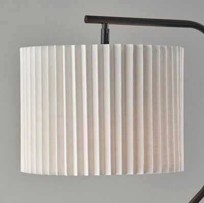 Simplee Adesso Evan 60"H Black Floor Lamp with Drum Shade (SL9502-01)
