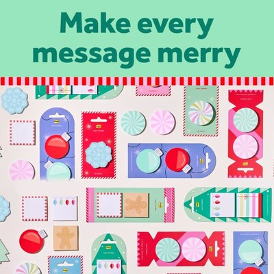 Post-it Tree Sticky Note, 2" x 2.5", Jingle Notes Collection, 50 Sheet/Pad (HOL25-JN-TR)