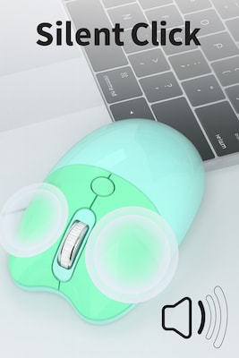 SaharaCase Wireless Ergonomic Keyboard and Laser Mouse Combo, Green (KB9)