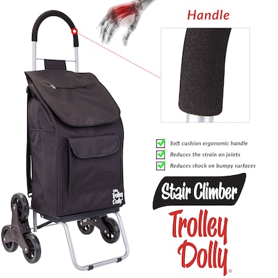 Dbest Stair Climber Trolley Dolly with Backpack Strap, Black (01-944)