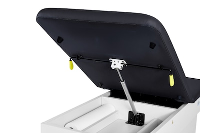 Viva Comfort Slimline Exam Table Base with Leg Rest, Step Stool and Drawers, 420 lbs Capacity, Black (ADI996-FBASE-M2-BLK)