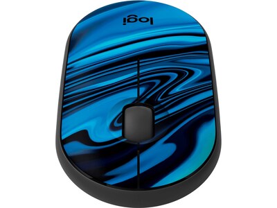 Logitech M340 Wireless Ambidextrous Optical USB Mouse, Blue Galaxy (910-007282)