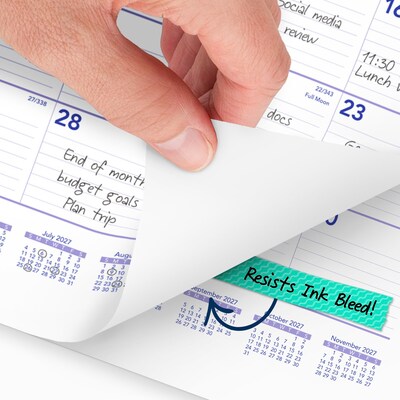 2027 AT-A-GLANCE 15" x 12" Monthly Wall Calendar, White/Purple (PM8-28-27)