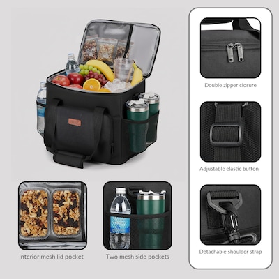 Dukap Tik Insulated Polyester Cooler, Black (CDKTIK11BLK)