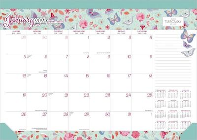2025 BrownTrout House of Turnowsky 17 x 12 Monthly Desk Pad Calendar (9781975481261)