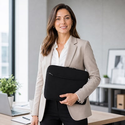 Vangoddy 17" Laptop Sleeve, Black (NBKLEA252)