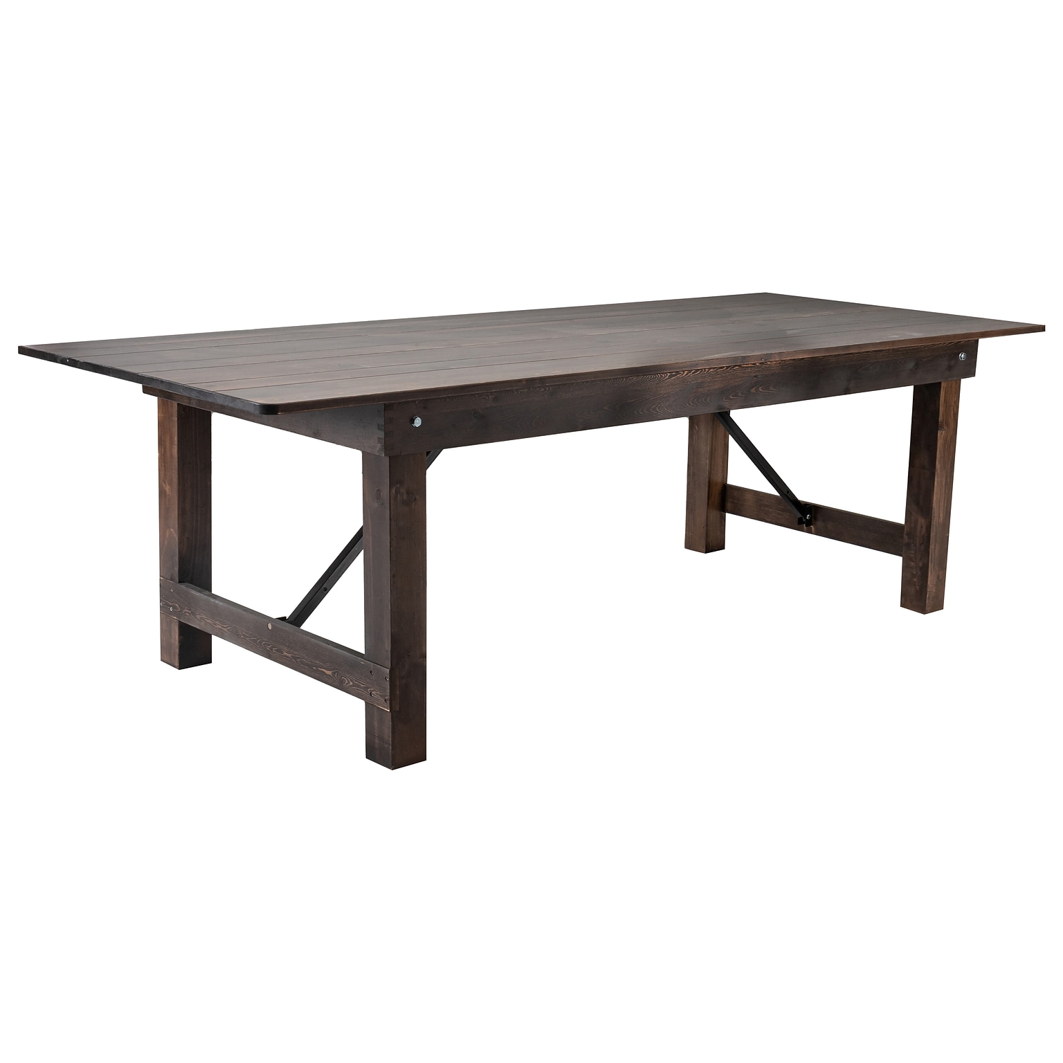 Flash Furniture HERCULES 96 Folding Farm Table, Mahogany (XAF96X40MG)