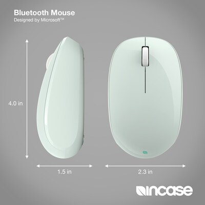 Incase Designed by Microsoft Bluetooth Wireless Ambidextrous Optical Mouse, Mint (RJN-00025)