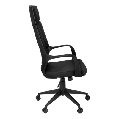 Monarch Specialties Inc. Fabric Executive Chair, Black (I 7272)