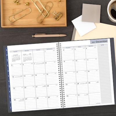 2027 AT-A-GLANCE DayMinder 8.5" x 11" Weekly & Monthly Planner, Poly Cover, Gray (GC545-07-27)