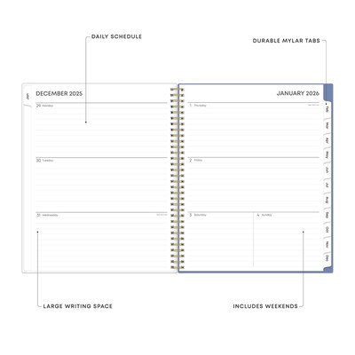 2026 Blue Sky Dream 11 x 8.5 Weekly & Monthly Personal Organizer, Plastic Cover (154961)
