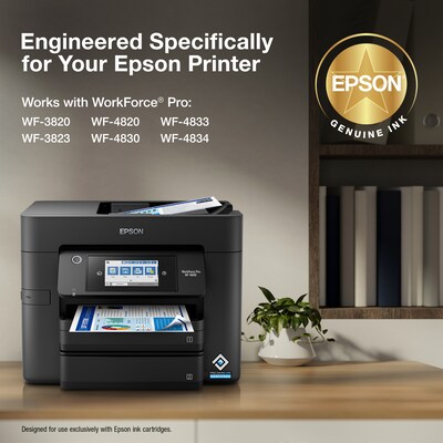 Epson DURABrite Ultra T822 Black/Cyan/Magenta/Yellow High Yield Ink Cartridge (T822XL-XCS)