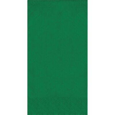 Creative Converting Touch of Color Guest Towels, 3-ply, Emerald Green, 192/Carton (95112)