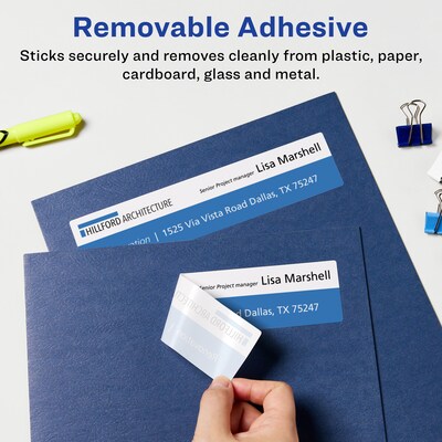 Avery Laser/Inkjet Rectangle Multipurpose Labels, 2 x 7, White, 60 Labels/Pack (94243)