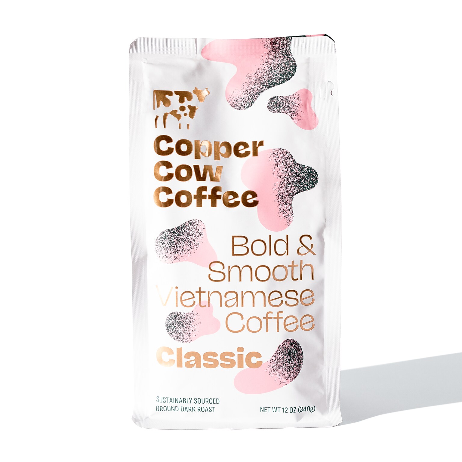 Copper Cow Coffee Classic Vietnamese Ground Coffee, 12 oz. (CCW02253)