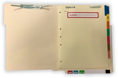 Tabbies Patitent Pre-Printed Cardstock Dividers, 8, Ivory, 40/Set (TAB54505)
