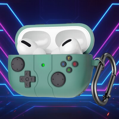 SaharaCase Inspire Series Silicone Case with Premium Clip for Airpods Pro 3, Shock Absorbing, Cactus Green (HP00228)